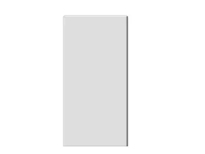 Concrete L Block Retaining Wall Height 200 cm Length 99 cm L-Sha 3D model