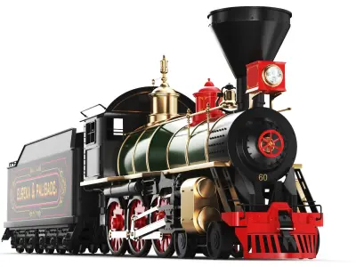  Two Detailed Steam Train Front Cars 