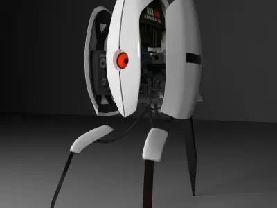 Portal Turret 3D model 3D model