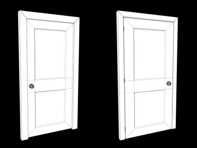 Door Collection - front and back 3D model