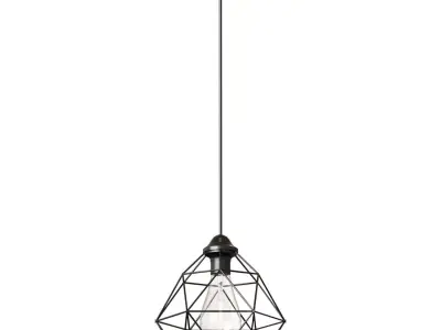 Chandelier VITALUCE Tara black 1xE27 max 60W 3D model