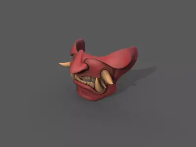 Devil Mask Japan Texture