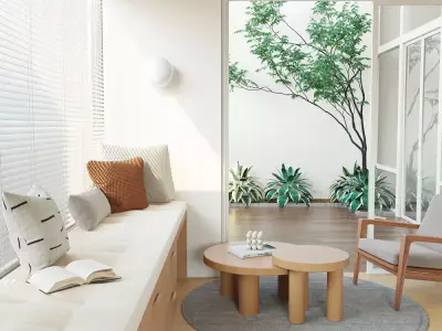 Bay window mat 3D model