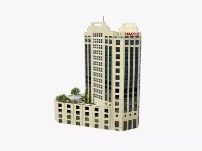 Oracle House Low-poly 3D model