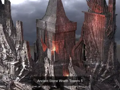 Fantasy Mordor Collection 1 3D Model Pack
