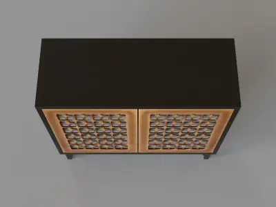 Santo 2 Door Accent Cabinet 3D model