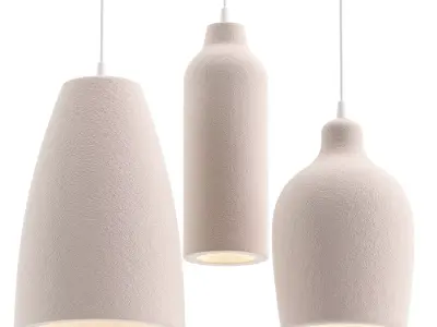 Wabi-sabi Pendant Light 3D model