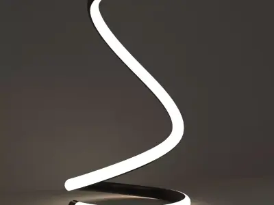 3D Modern Lamp with 6 materials Free low-poly 3D model