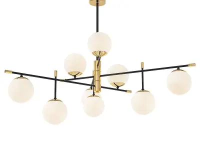 Spike Nine Balls Hanging Lamp 3D model