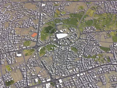 Unayzah Low-poly 3D model