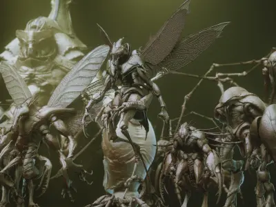 iNSEKt  150 monster parts 3D model