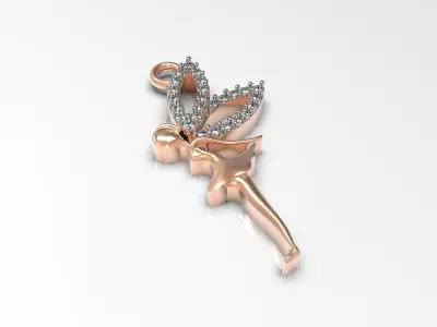 090 - Fairy Angel Pendant for Young Girls and Kids 3D print model