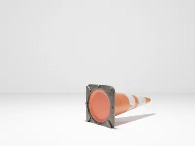 Traffic Cone  Low-poly 3D model 3D model