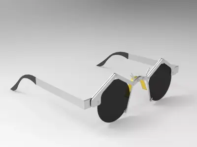 Glasses pair of sunglasses Free 3D model