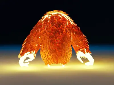 Fantasy Creature Spirit of Leaves 3D model