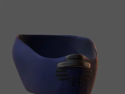 Gas mask helmet 3d model scifi Low-poly  Low-poly 3D model 166