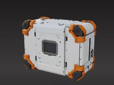 sci-fi box capsule 3D print model