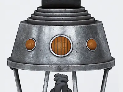 The Mystery of the Third Planet Robot 3D model