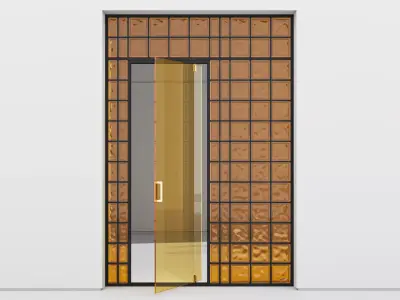 Aluminium door 339 3D model