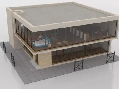 Furniture Store Low-poly 3D model