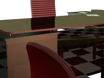 desk administrative 3D model