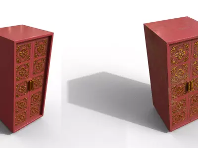 Pack 2 Modern Furniture 3D Model Low-poly 3D model