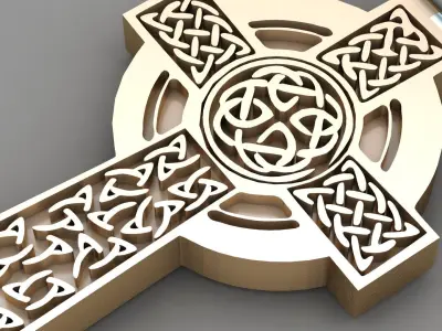 Light Gold Cross New Design  CP 3 3D print model