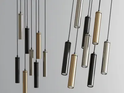 Modern Ceiling Chandelier Suspension Collection 06 3D model
