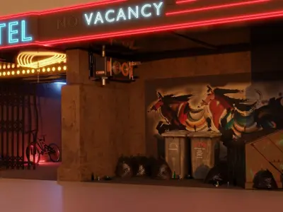 No Tell Motel 3D model