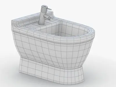 1551 - Toilet Low-poly 3D model