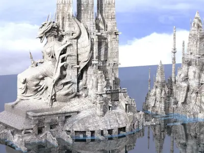 Ancient Alien Gods kit bash 3D model