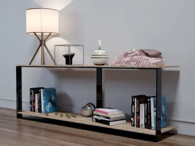 Minotti Williams Console 2 Sizes  3D model