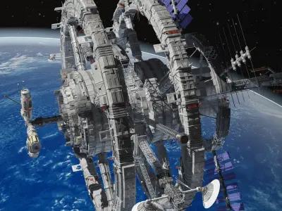  Sci-Fi Space Station 