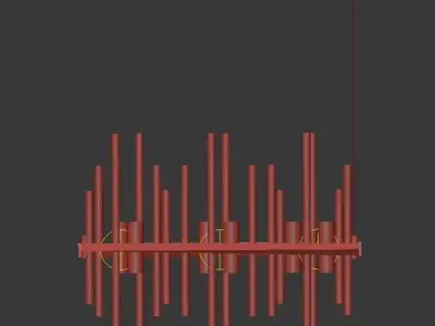 Cityscape Small Linear Pendant 3D model