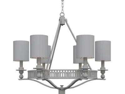 Elk chandelier 5 3D model