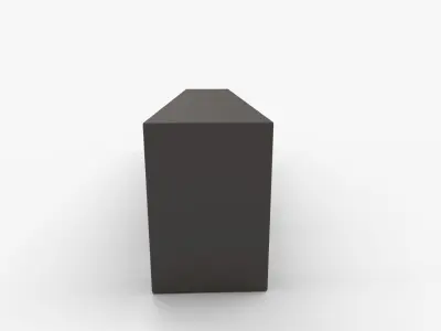 Modern Black TV Stand LED TV Stand with Remote Control Light 3D model