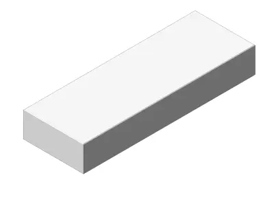 Concrete Block Step 100 35 15 Exterior Stair Element 3D model