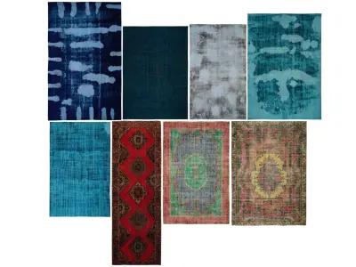 Carpets vintage turkish vol 09 3D model