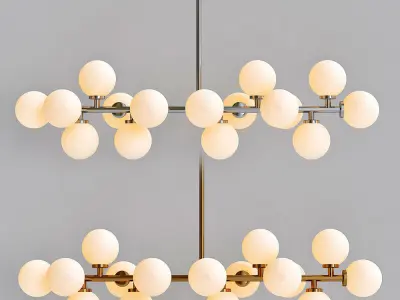  Light Fitting 16LED 3D model