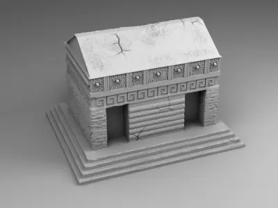 The build of Maya 3D print model