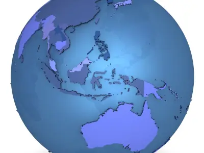  Earth With Countries 