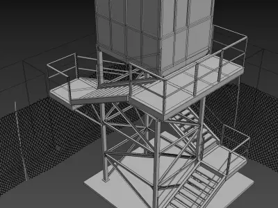 Military Camp Elements 3D model