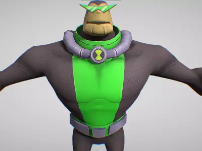 Bullfrag - Omnitrixs DNA sample of Incursean - Ben 10 Omniverse2 Low-poly 3D model
