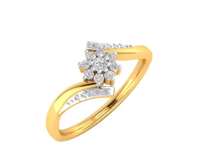  Women Ring Render 3dm STL MTL SLC JCD OBJ FBX Details 3D print model 33