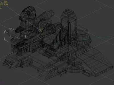 Sci Fi Building-Preparation Center 01 3D model