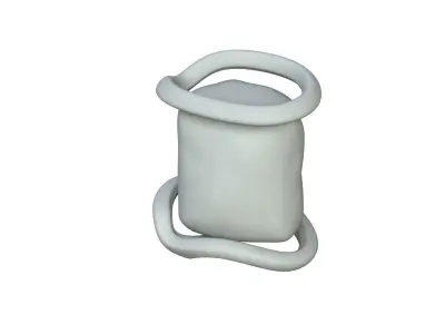 SciFi Shape Object Low Poly Low-poly 3D model 10