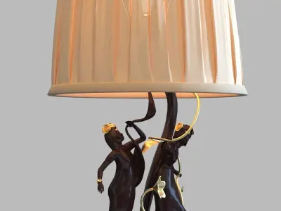 Lamp table scultura 3D model