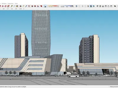 Sketchup Shopping Center D9 3D model