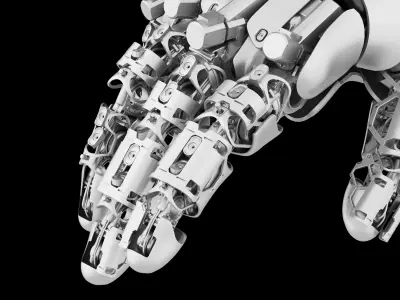 Robot hand Low-poly 3D model