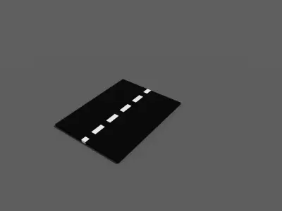 road pack Low-poly 3D model